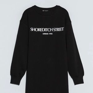 ZARA | Black Oversized Sweatshirt
